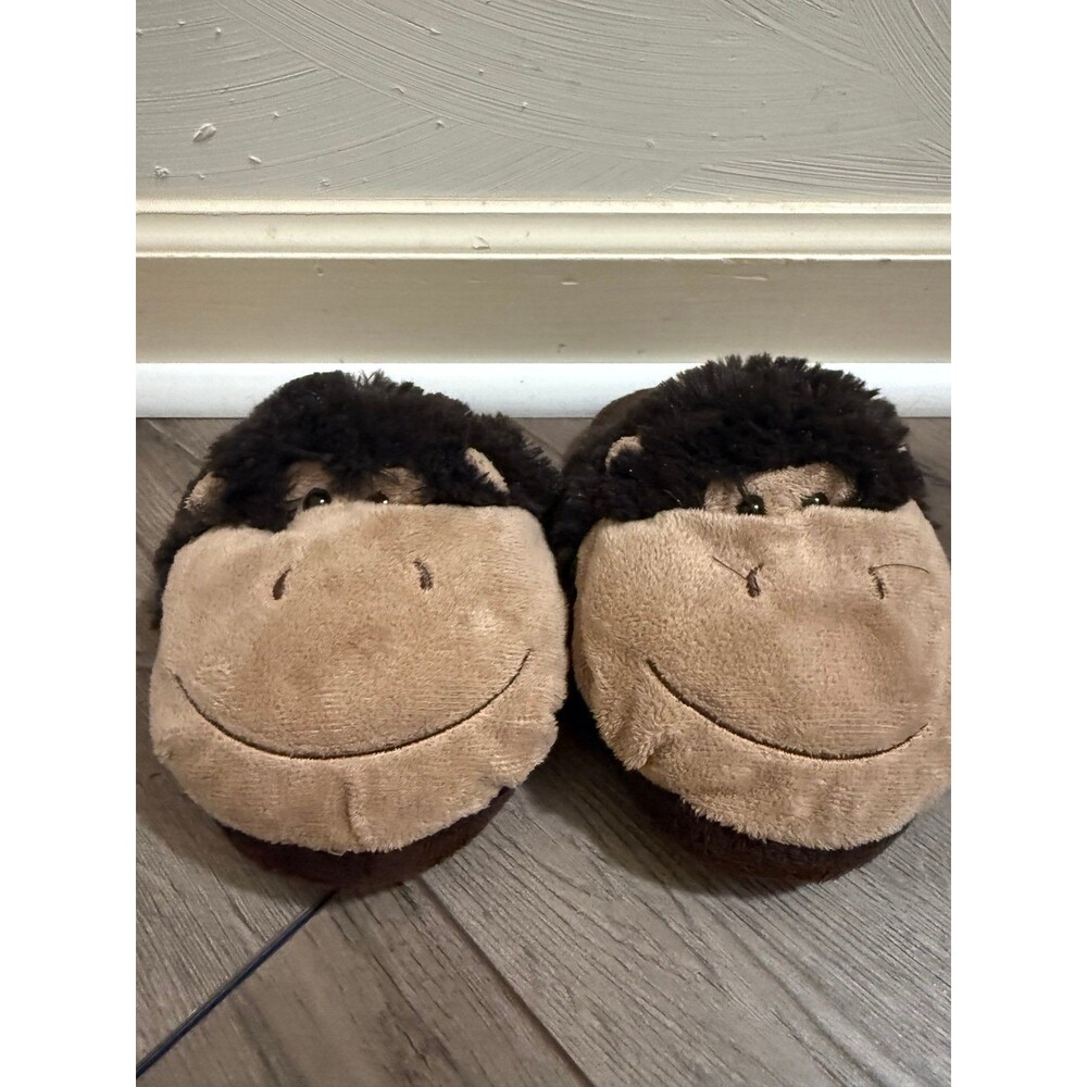 Cute Monkey Plush Slippers for kids